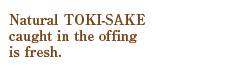 Natural Toki-sake captured in offing